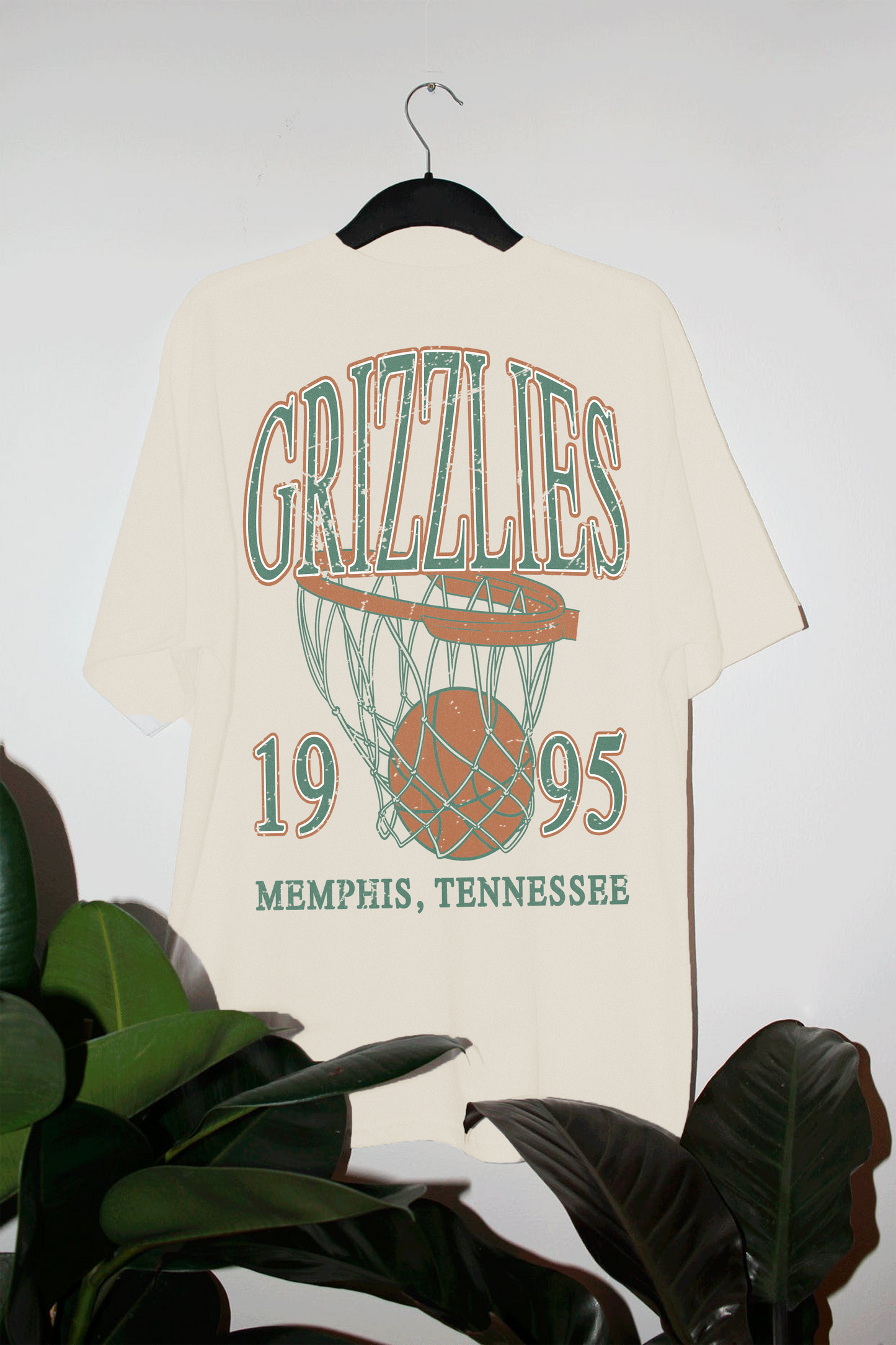 Vintage 90s Memphis Basketball Oversized TShirt